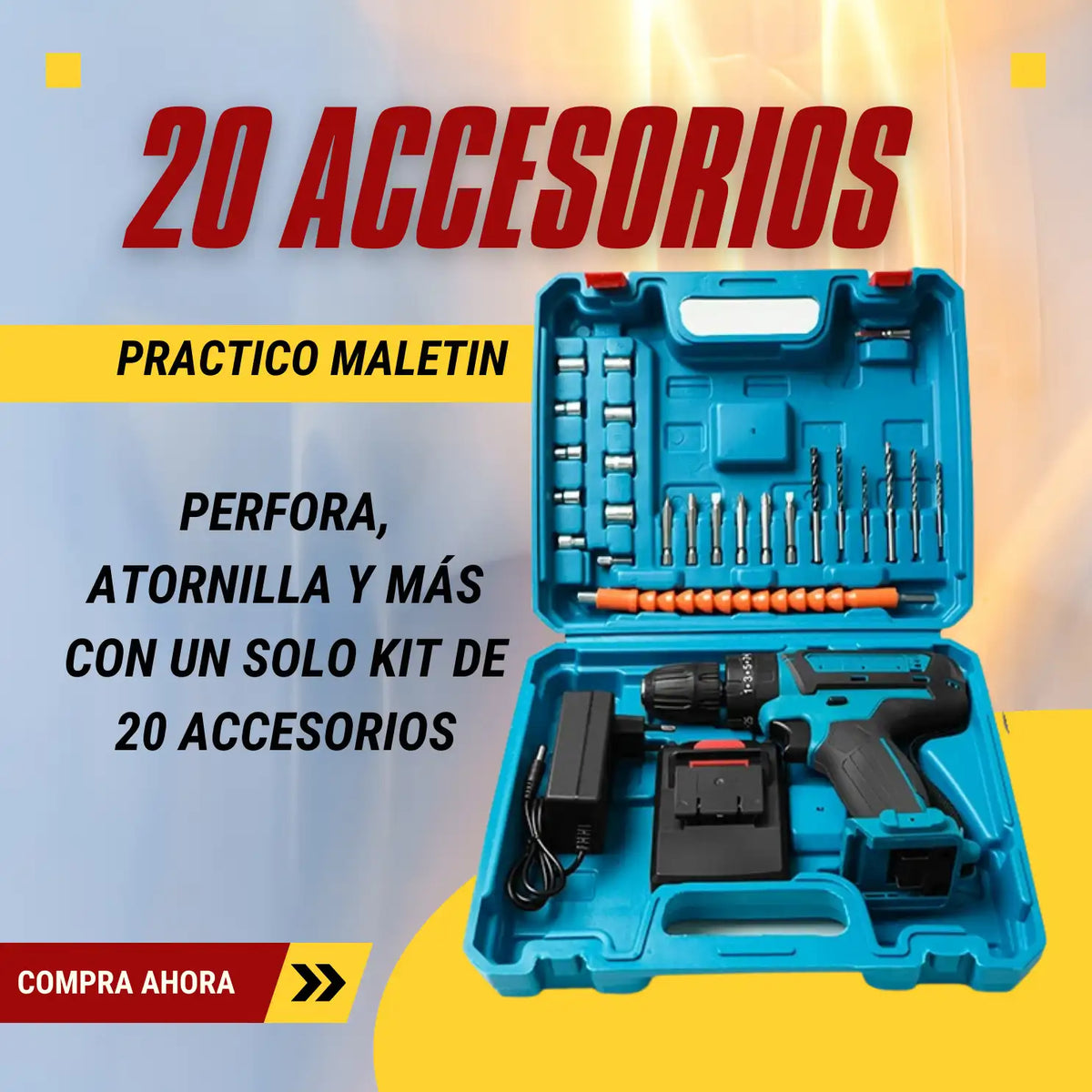 Makita 36V Caja Azul™ – Taladro Profesional 3 en 1 (Taladro, atornillador y percutor)